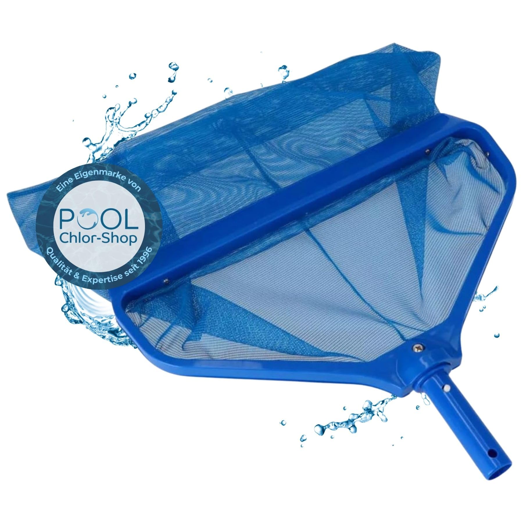 Duraol Laubkescher Deluxe I Mit Nylonnetz & Aufnahmelippe I Oberflächenkescher für Teleskopstange I Kescher für Pool/Planschbecken & Whirlpool I Poolkescher feinmaschig & stabil