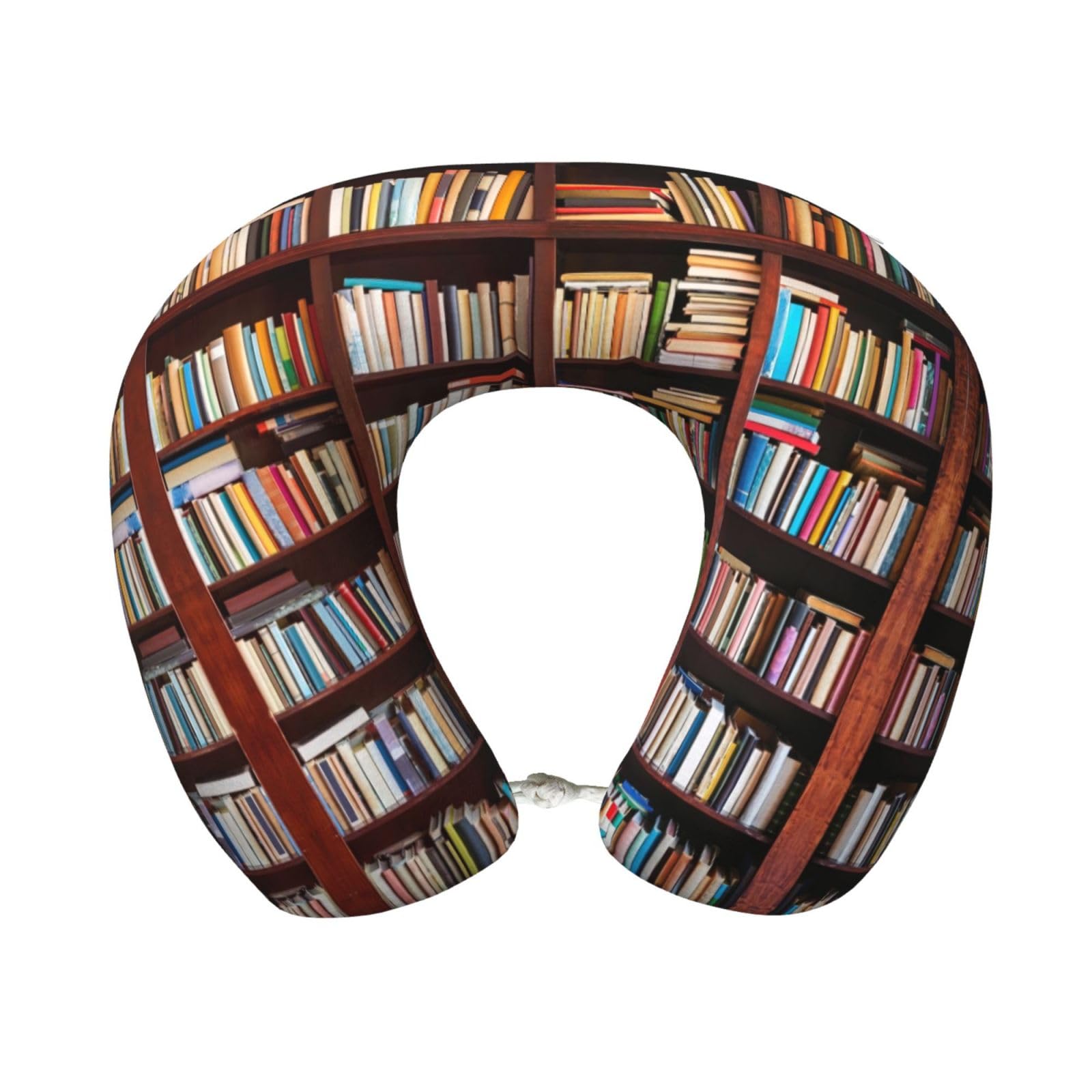 XingFox Books Print Custom U-Shaped Travel Pillow,Memory Foam Cervical Neck Pillow,for Napping,Plane,Car,Home,Office
