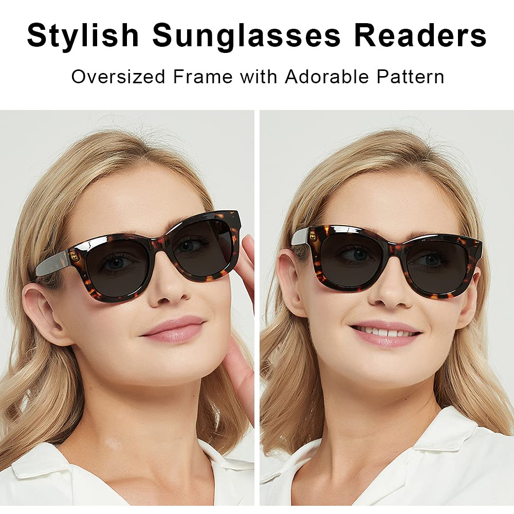 JiSoo Oversized Reading Sunglasses 1.5 Women/Ladies - Image 2