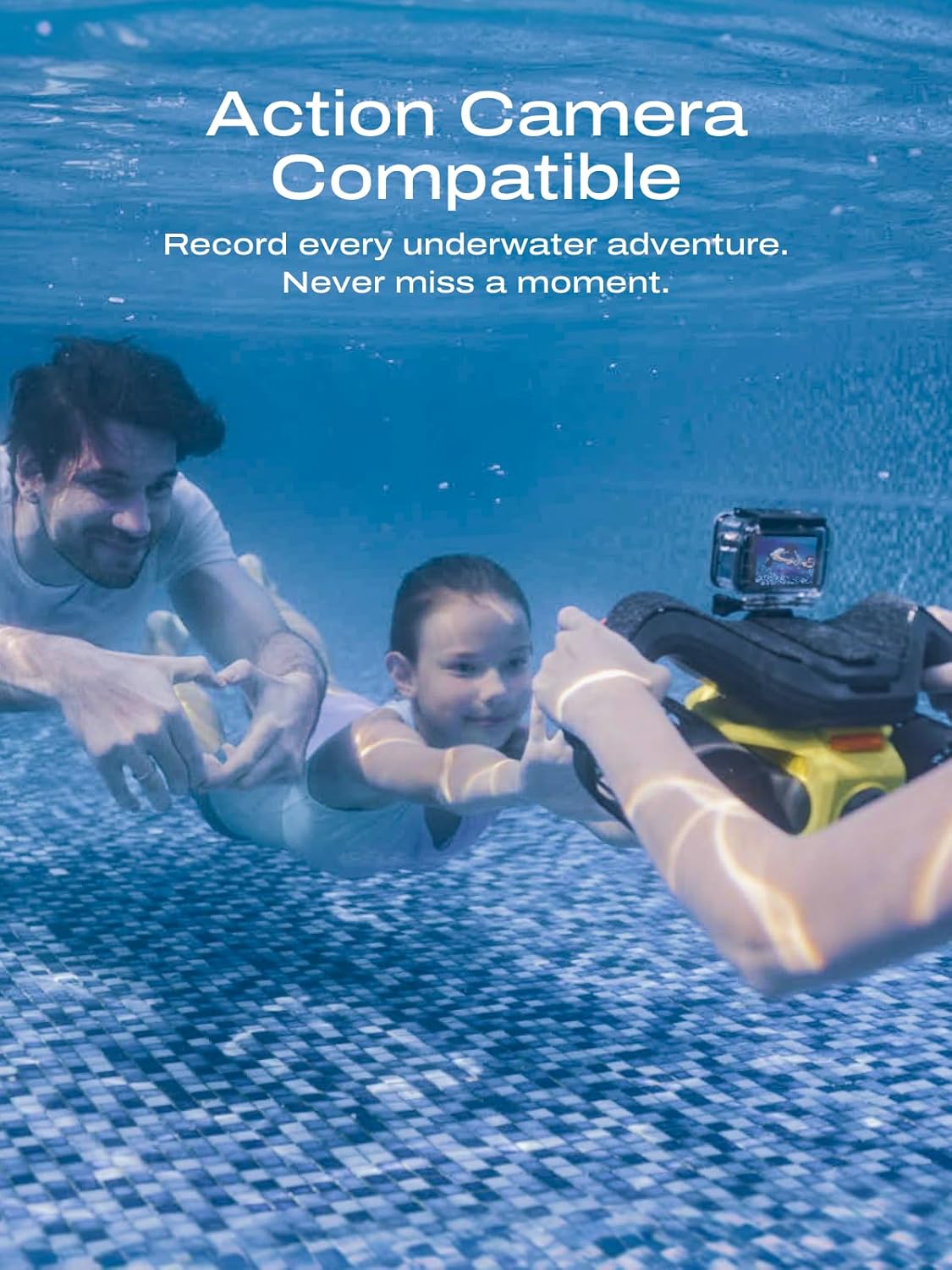 LEFEET C1 Underwater Scooter, Dual Motors Water Scooter with 2 Speed Modes, Max 60min Battery Life with Camera Mount, IP68 Waterproof for Snorkeling, Swimming Pool Scuba, Diving for Kids/Adults