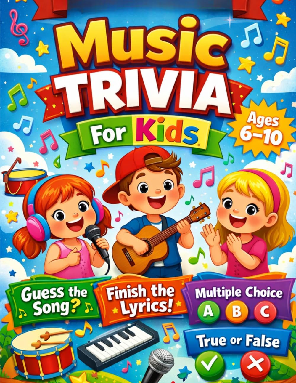 music trivia for kids: Exciting Questions for Young Music Fans