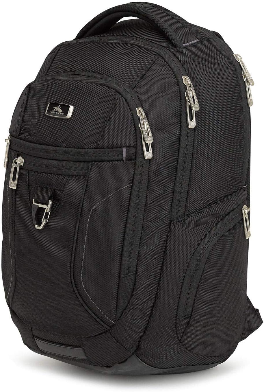 High Sierra Endeavor Business Essential Laptop Backpack, Black, One Size