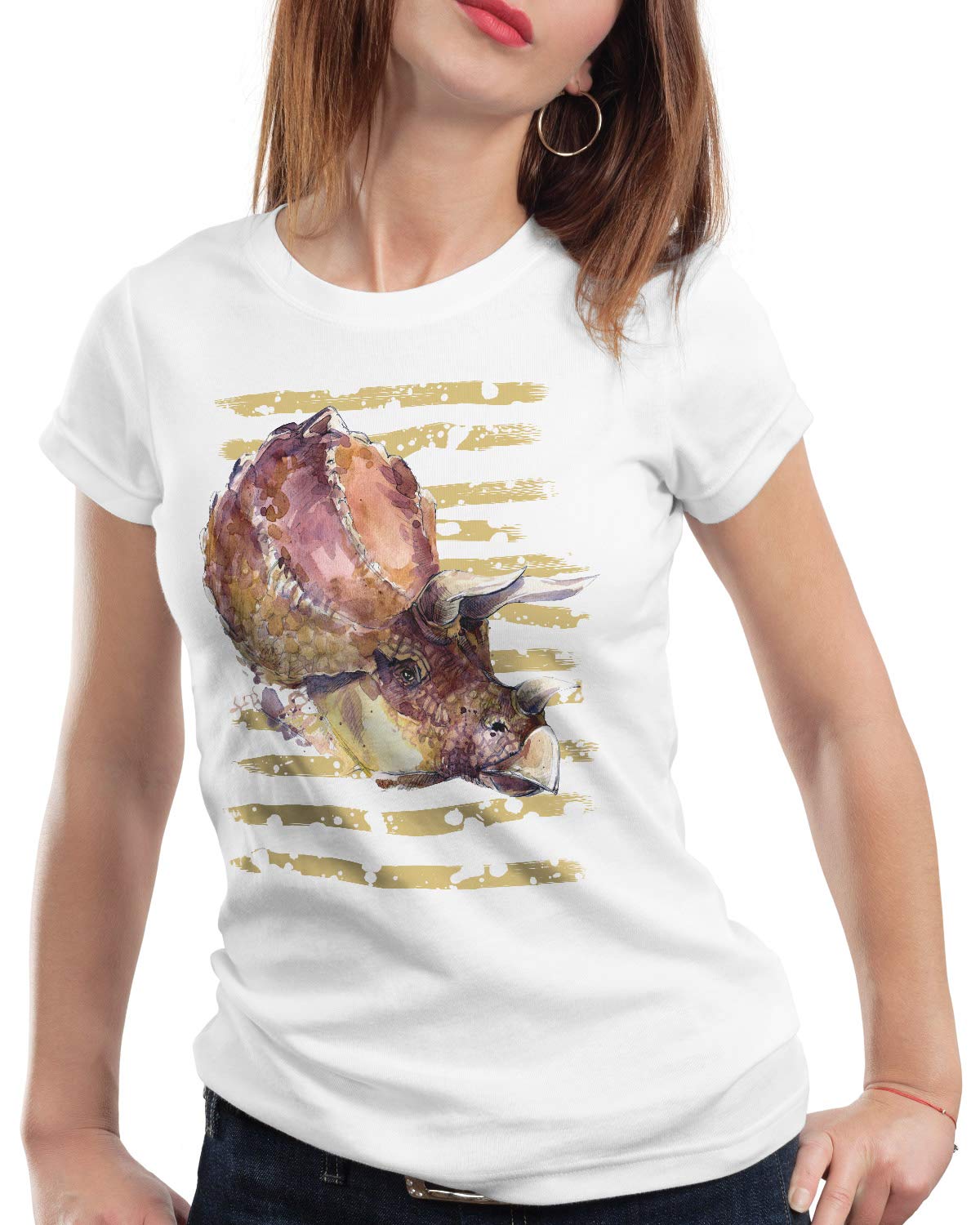 CottonCloud Triceratops Women's T-Shirt Dinosaur Three-Horned