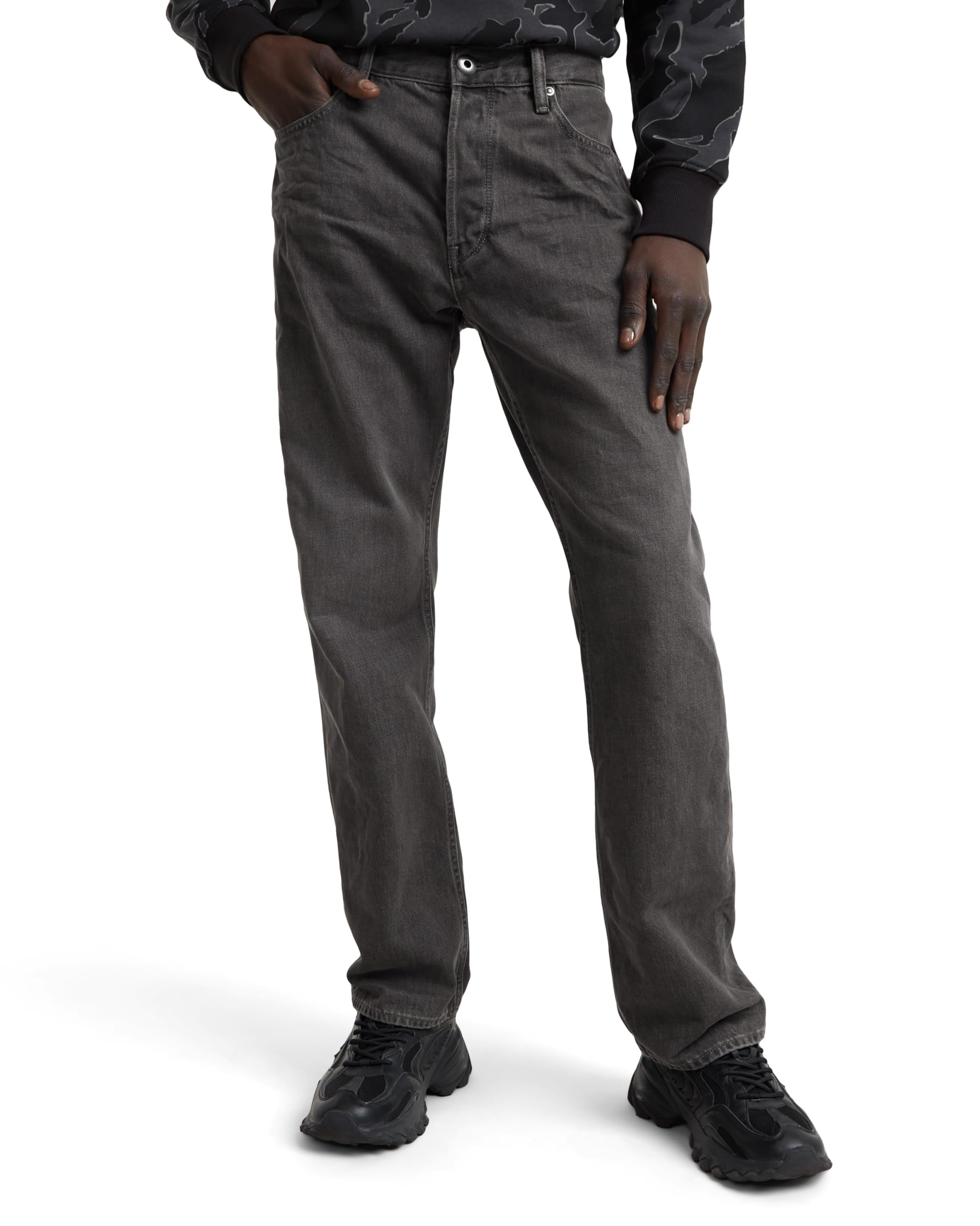 G-STAR Herren Dakota Regular Straight Jeans, Grau (Faded Black Ink D23691-D772-D358), 32W / 32L