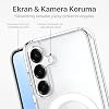 MADNOVA Samsung Galaxy S25 Compatible Case Magsafe Compatible Phone Case with Transparent Camera Protection