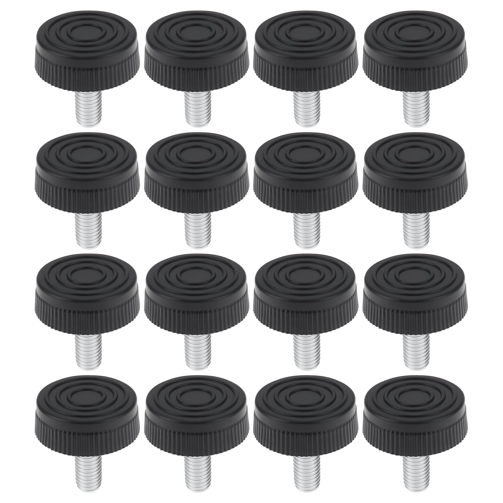 SG Store 16Pcs Adjustable Furniture Feet Levelers M8x20x28mm for Table Cabinets Chairs Stool Legs