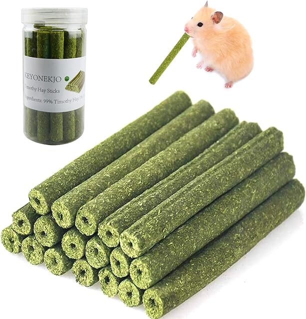 200g Timothy Hay Sticks for Rabbits Guinea Pig Hamsters Chinchilla Bunny Chew Toys for Teeth Treats Accessories