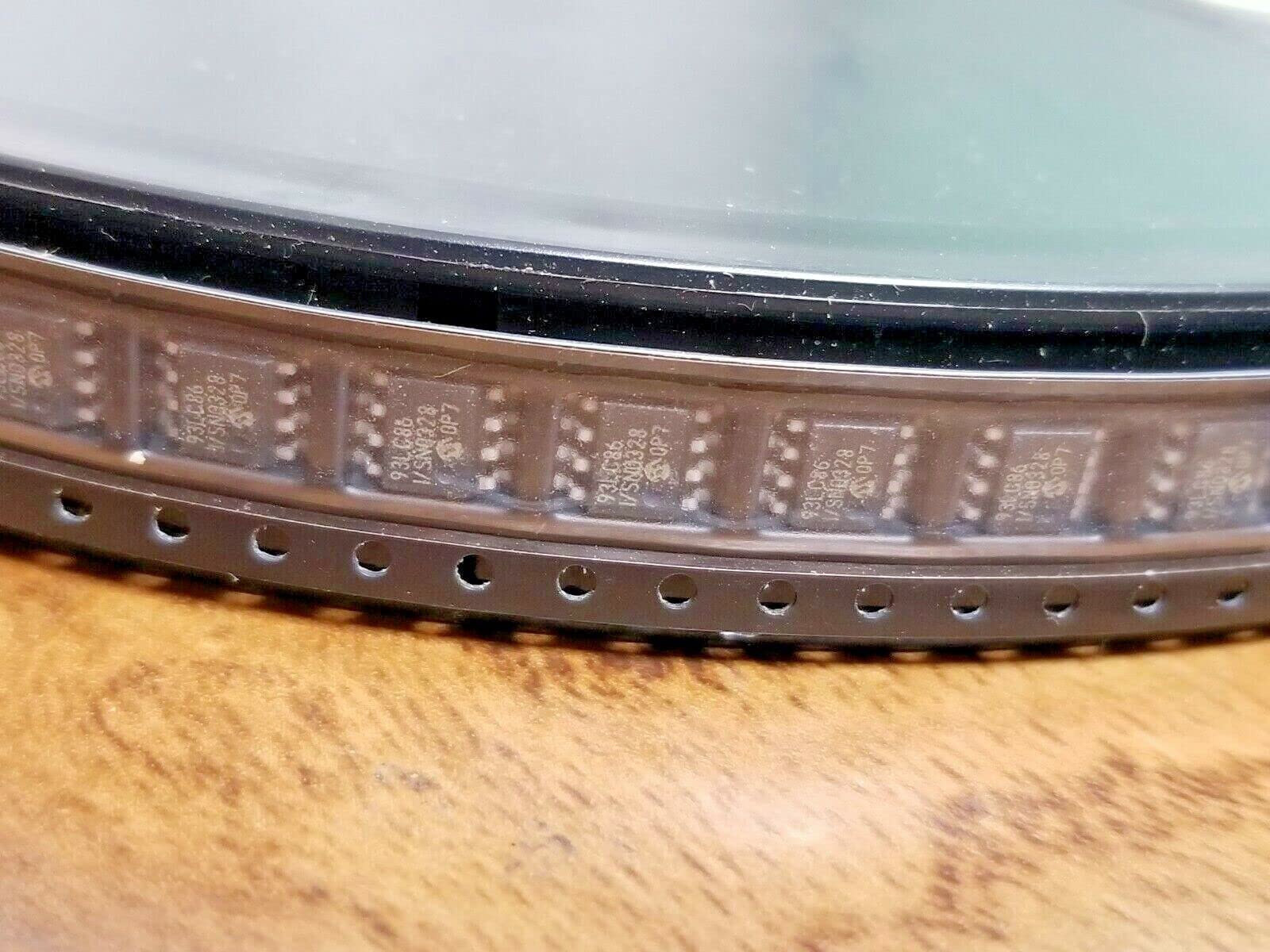 (10 PCS) 93LC86/SN IC EEPROM 16KBIT Compatible with SPI 3MHZ 8SOIC Microchip *US Stock*