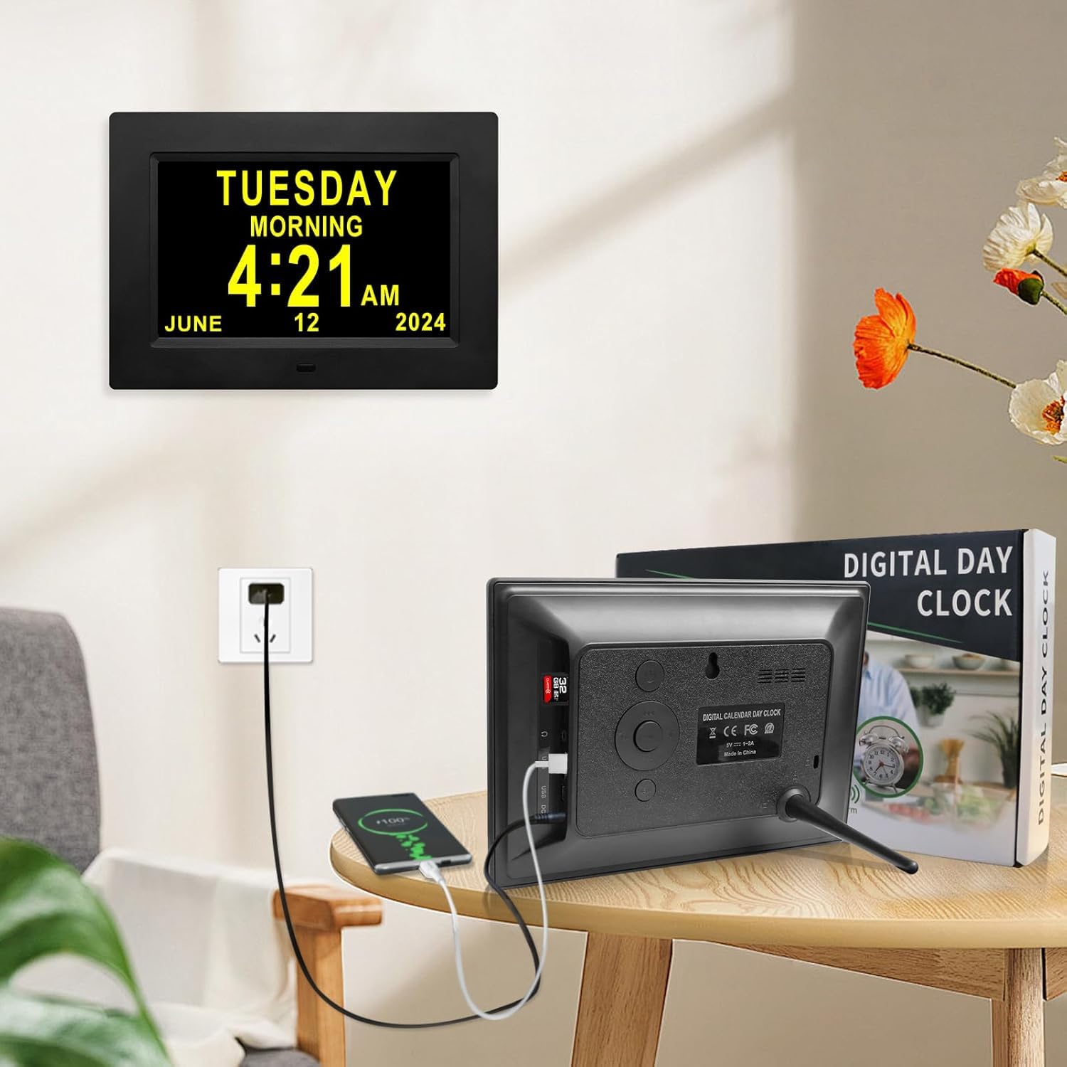 Snapklik.com : TMC 7 Inch Digital Clock