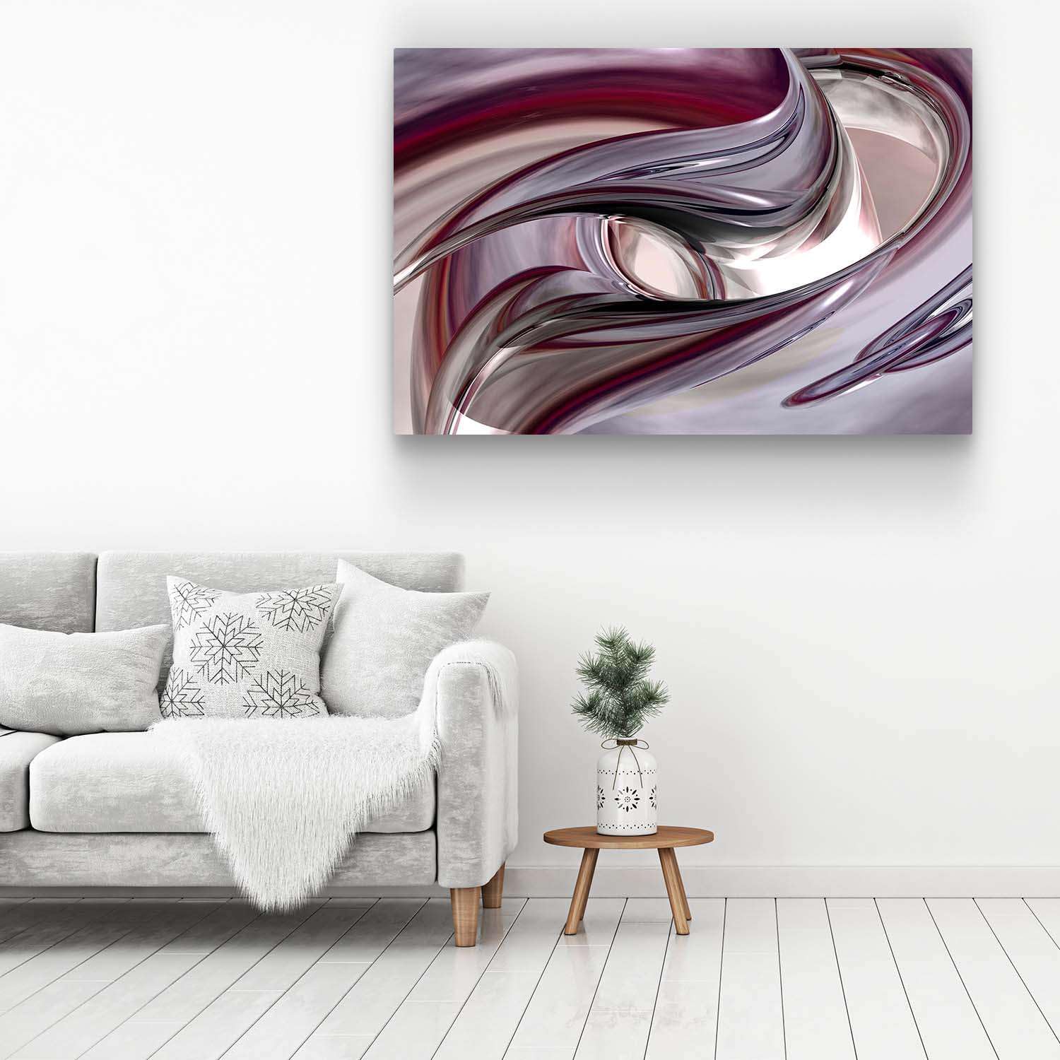 Startonight Cuadro Moderno en Lienzo Destino - Feng Shui, Pintura Abstracta Para Salon Decoración 80 x 120 cm Idea de Regalo Elegante - Efecto Día y Noche - Brilla en la Oscuridad Efecto Día y Noche