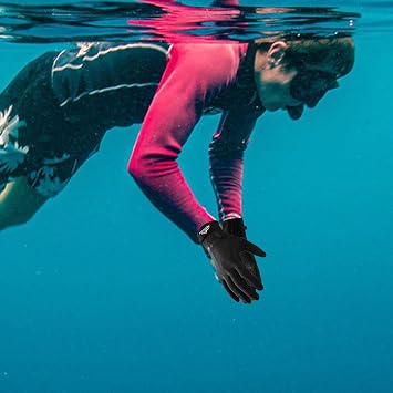 Diving Gloves for Men | Surf Gloves,Thick Palm and Fingertips,Professional Waterproof Diving Sea Gloves Sailing Surfing Men and Women Drift Paddle Board Anti-Sport Swimming Wear-resistant Waterproof