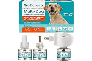 Dog Calming Diffuser for Dogs: Anti Anxiety Plug In Pheromone Diffuser with 2 Refills