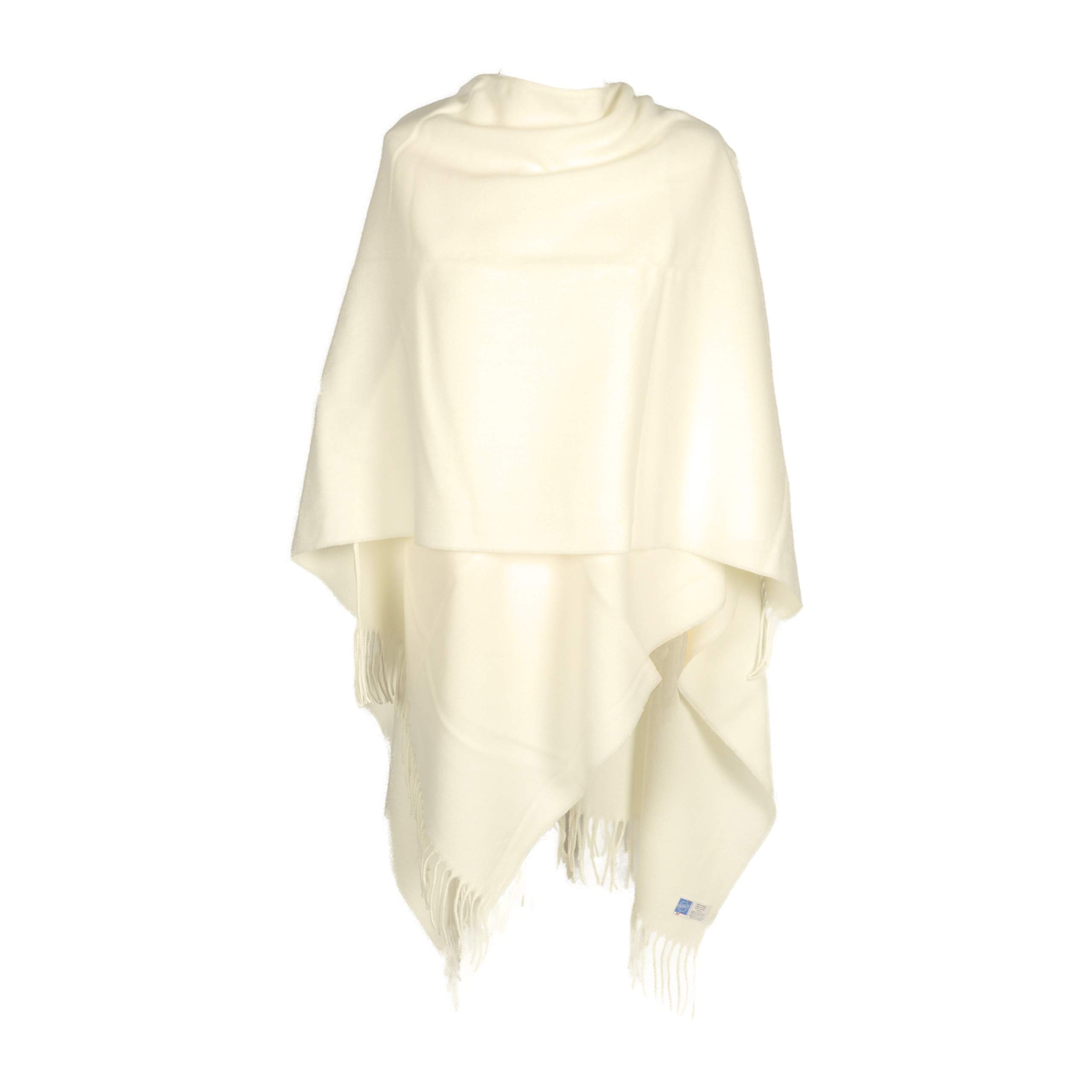 TOUTACOO, Grand Poncho Femme avec Franges - Fabriqué en France