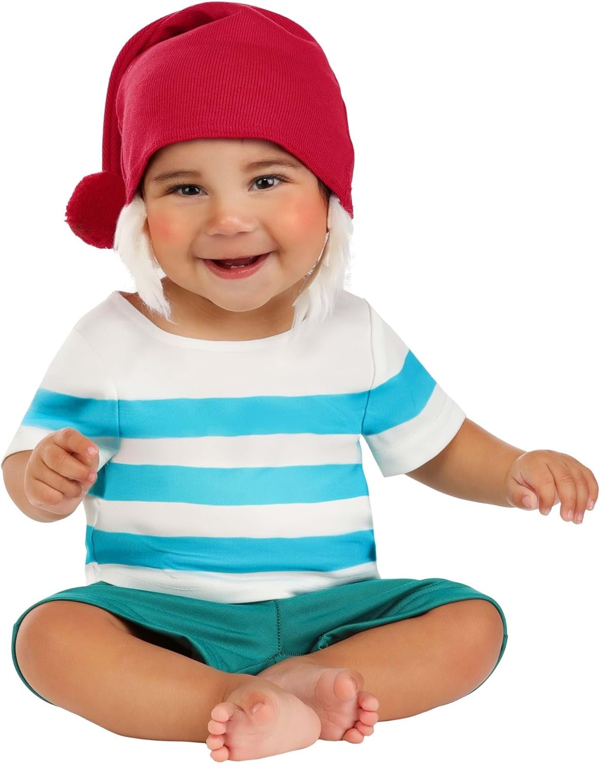 Disney Peter Pan Infant Mr Smee Costume for Baby Boys with Shirt, Shorts, and Hat | Fun Pirate Dress Up Outfit
