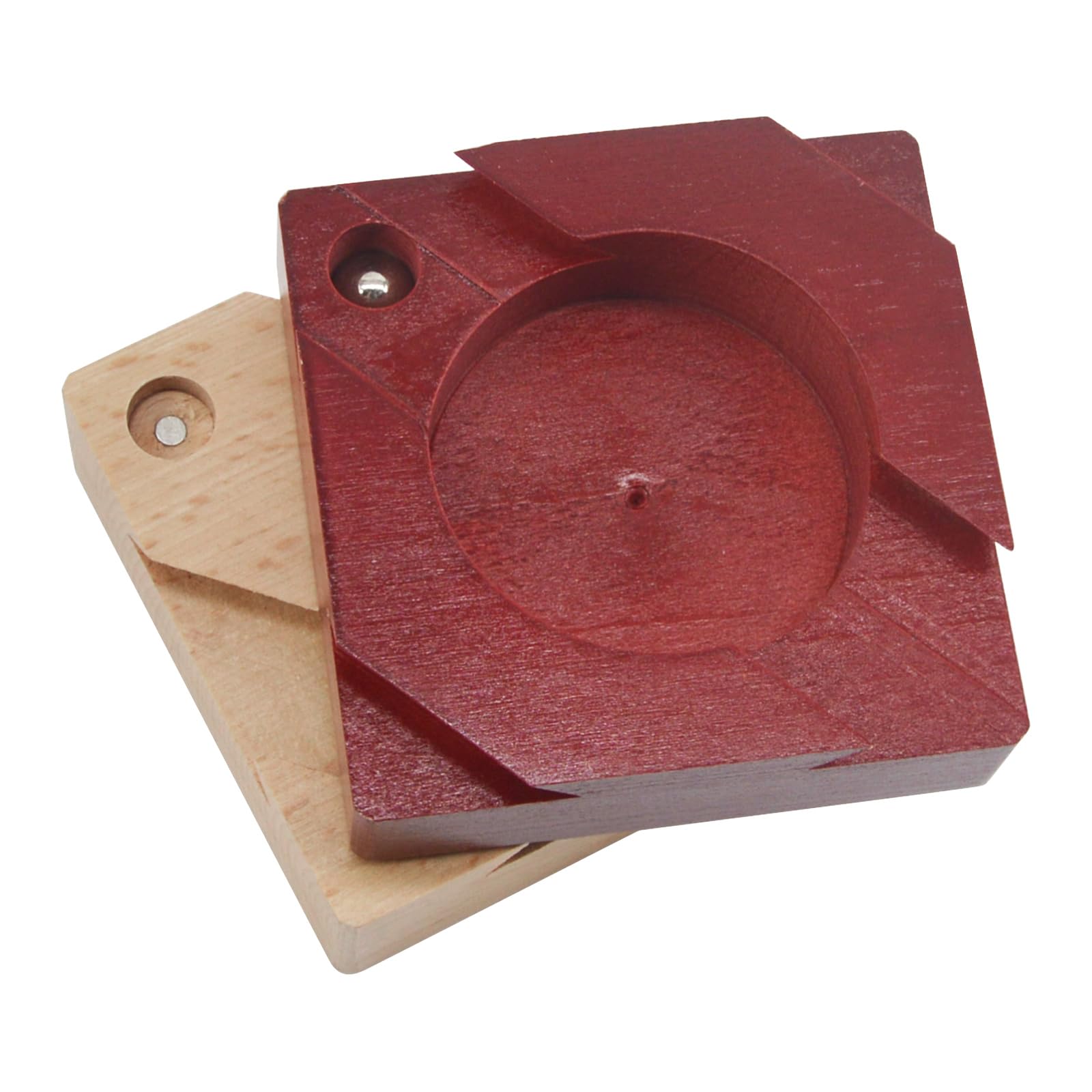 Impossible Dovetail Box 3D Wooden Puzzle Brain Teaser Magic Drawers Jewellery Box with Secret Compartment for Adult (Red Color) - Image 3