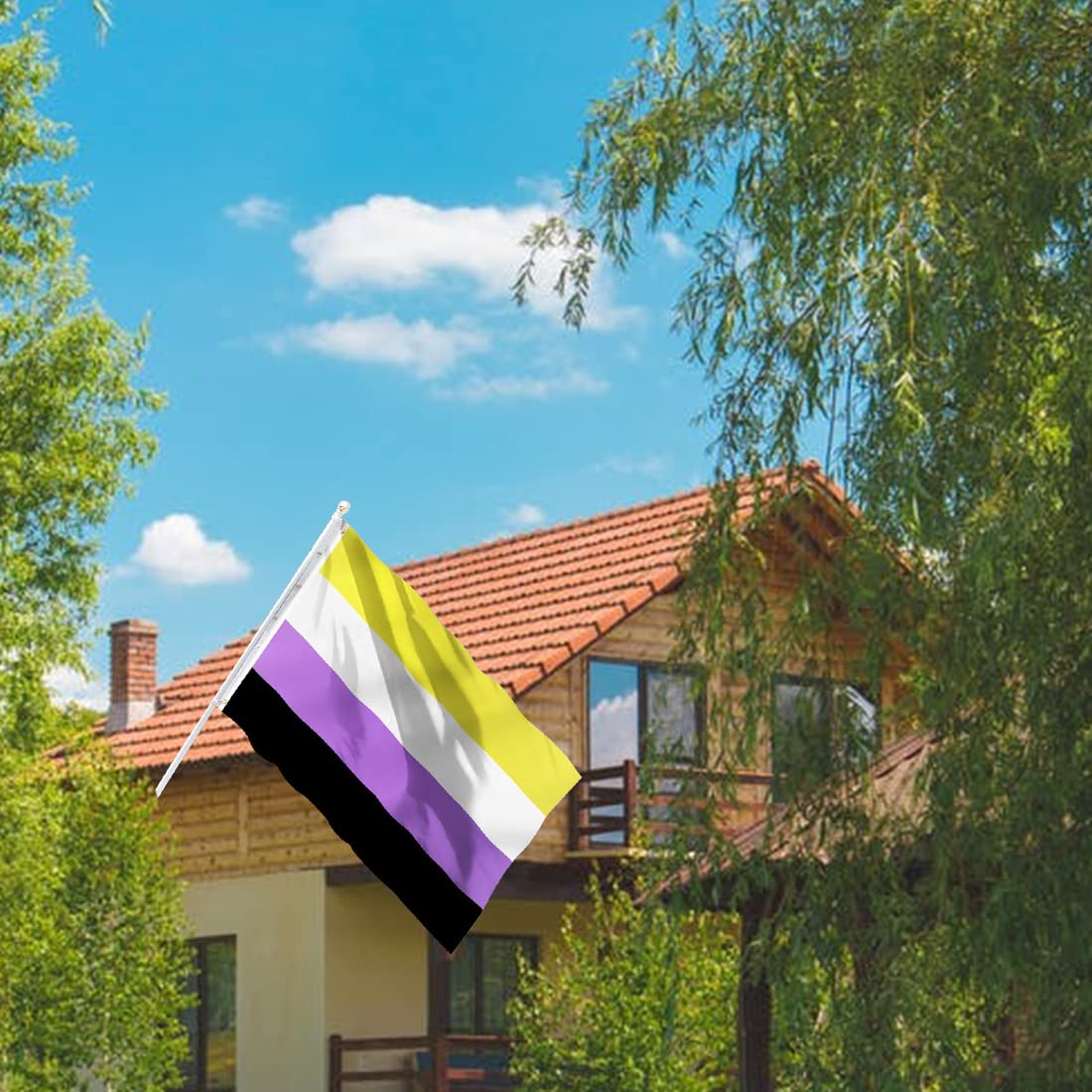 Regenbogen-Flaggen-Set – 76 Flaggen, Je 21x14 Cm, Wetterfest, Für Garten & Party
