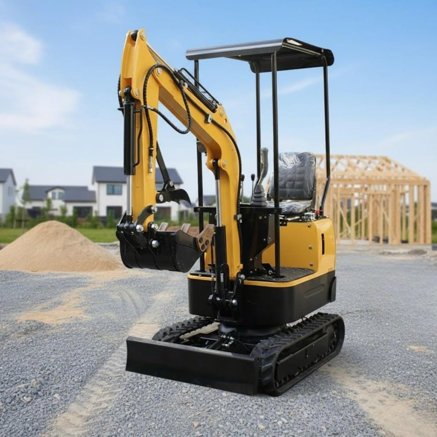 Heavy Duty Mini Hydraulic Crawler Excavator – Compact Digger for Trenching, Road Maintenance, Farm Work, and Backyard Landscaping Projects