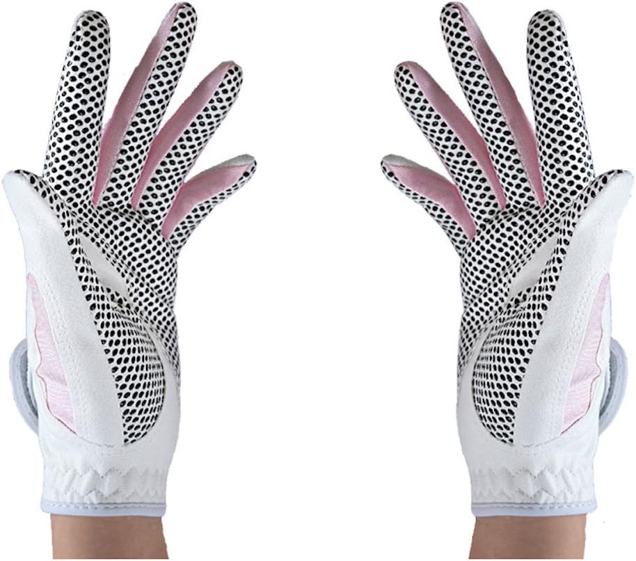 PGM Women's Golf Glove One Pair (4 Color Options), Improved Grip System, Cool and Comfortable - Image 2