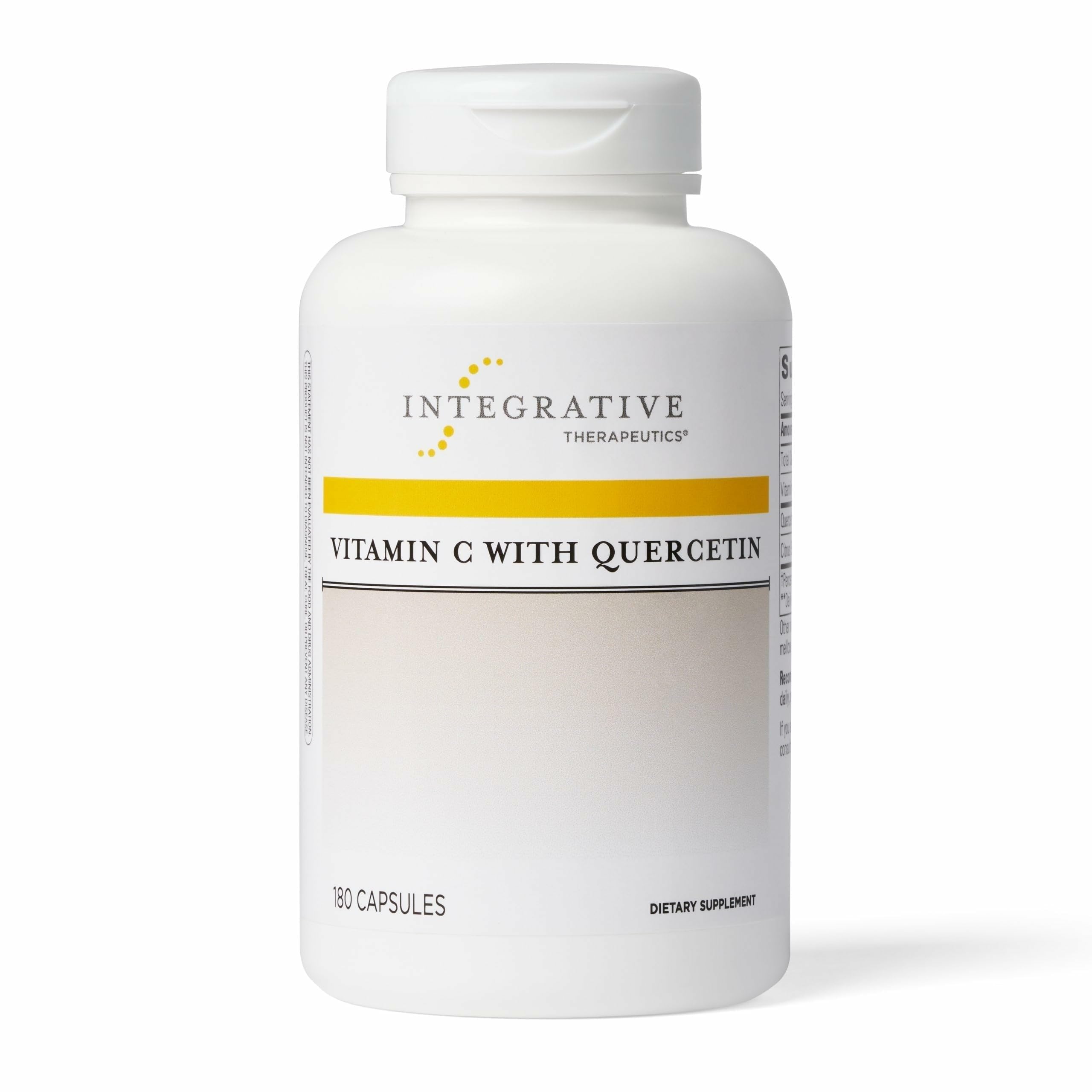 Integrative Therapeutics Vitamin C with Quercetin - Vitamin C Supplement for Immune Support*- Supports Antioxidant Activity* - Vegan, Gluten-Free & Dairy-Free - 180 Capsules (90 Servings)