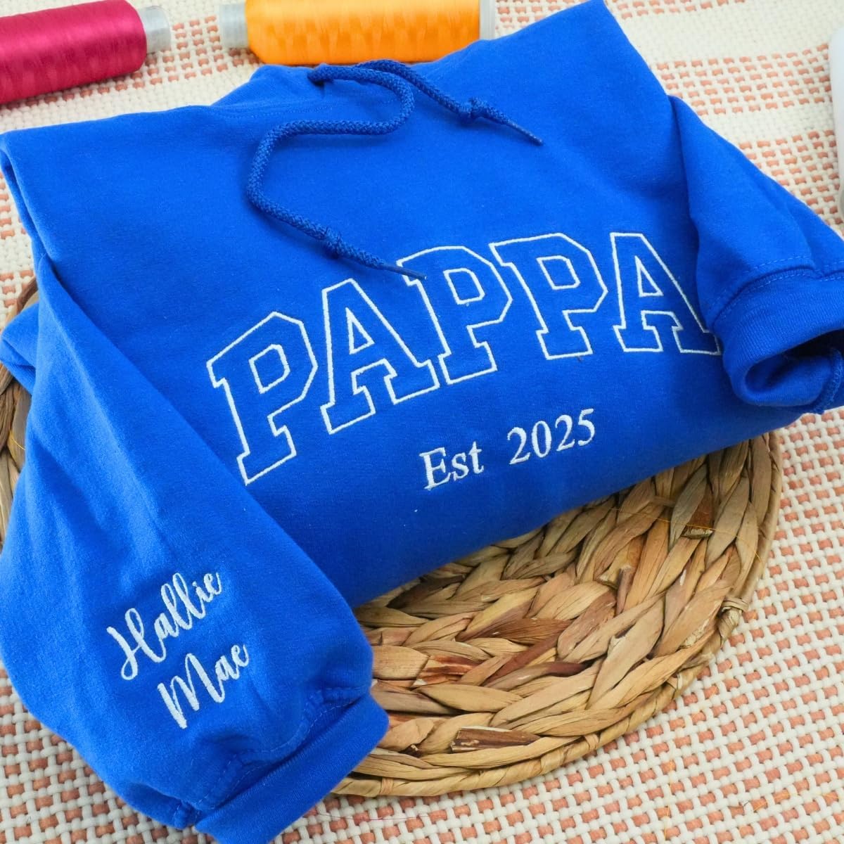 COUPLEHOODIES Custom Embroidered Pops Grandpa Sweatshirt – Personalized Nickname Unique Gift for Dad Birthday or Father’s Day - Image 4
