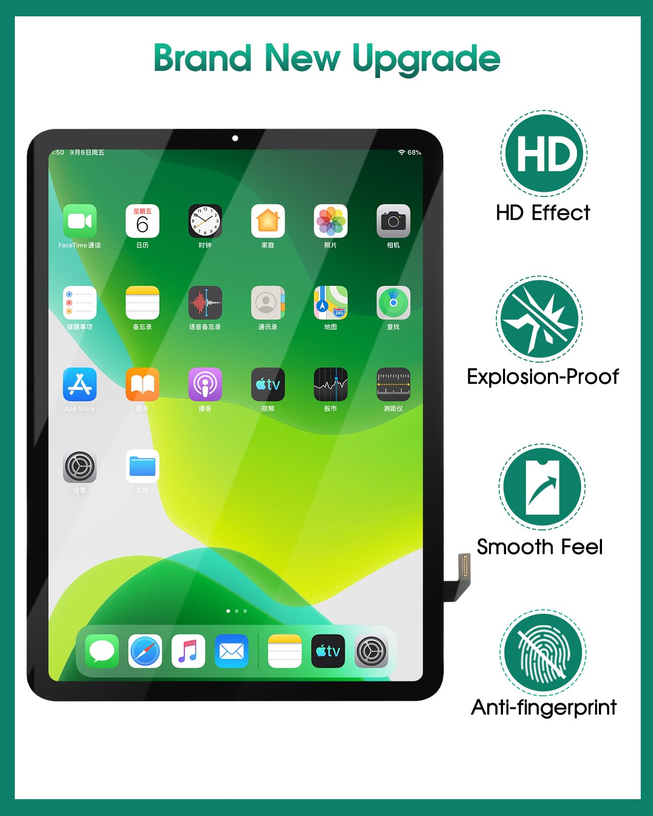 Digitalizador de pantalla táctil de repuesto para iPad Air 4 4ª Digitalizador de pantalla táctil de repuesto para iPad Air 4 4ª