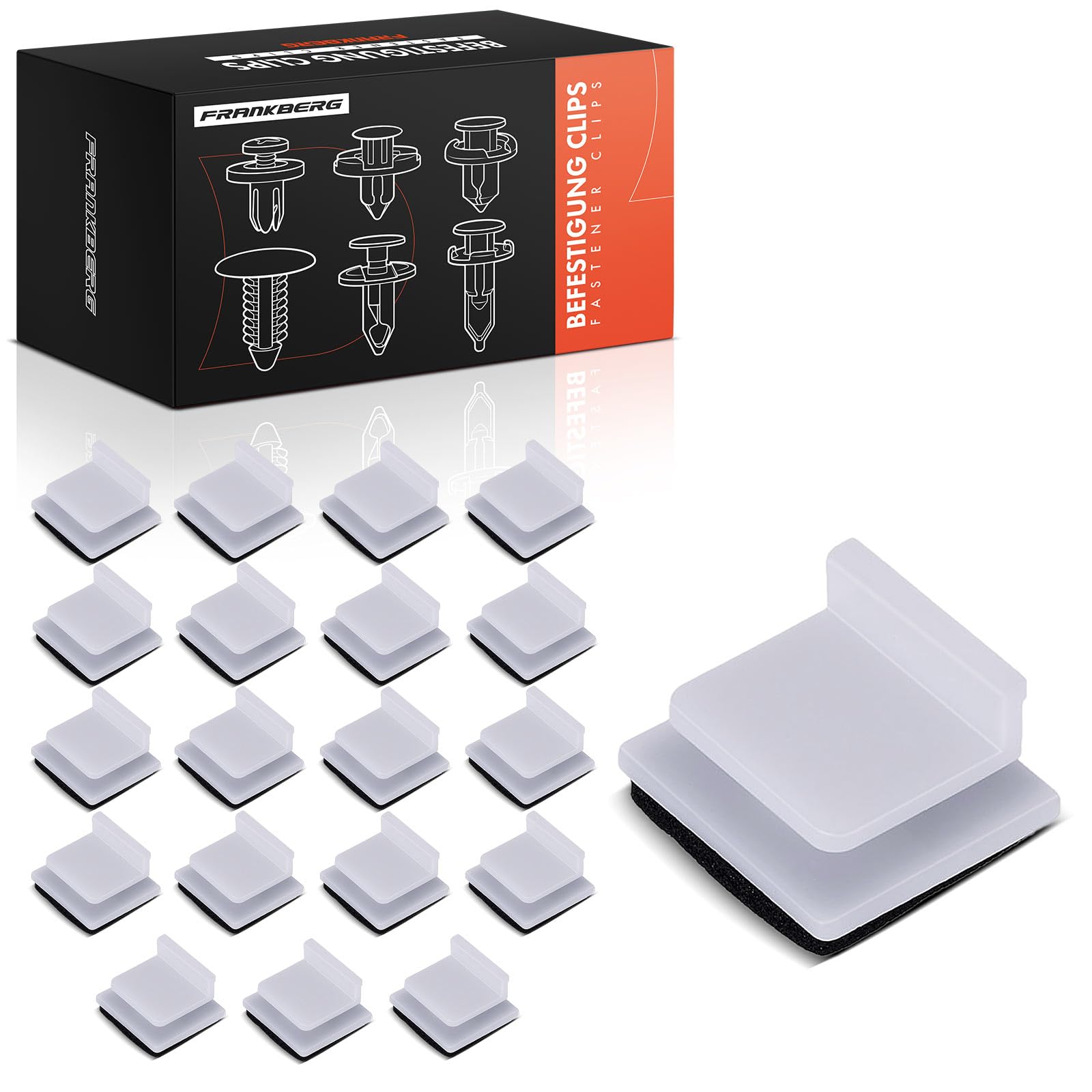 Frankberg 20x Body Trim Clips Push Retainer Engine Protection Side Panel Compatible with J.a.z.z II GD G.E2 G.E3 Civic VIII Hatchback FK FN Civic Coupe Replace# 91514SAA003