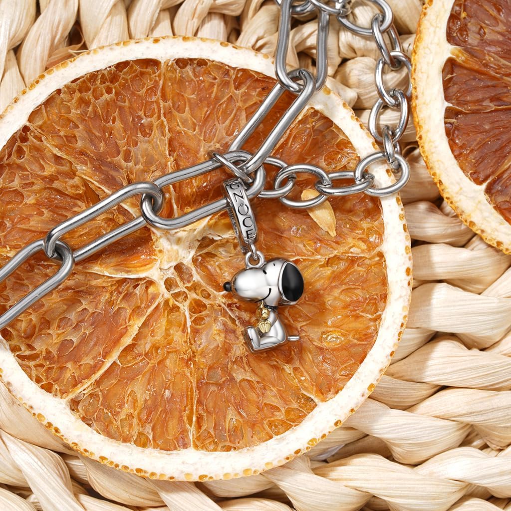 GNOCE Peanuts Snoopy Pendant Dangle Charm Bracelet for Women, S925 Sterling Silver Dangle Charms for Women Wife, Valentine‘s Day, Mother’s Day Jewelry - Image 7