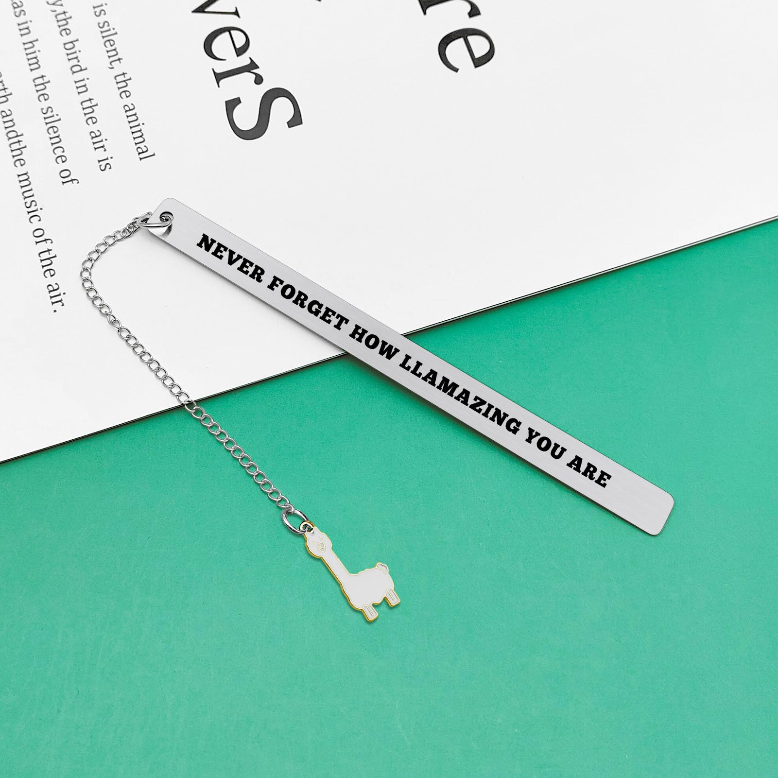 Llamazing Gift Alpaca Bookmark Gift for Him Her Friend Bookmark Gifts Inspirational Llama Presents Reading Lover Presents Llama Gifts for Women Men Appreciation Bookmarks Present for Animal Lovers - Image 3