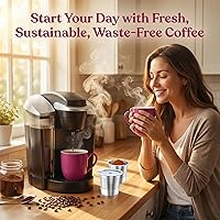 Vista 7 de Tazas reutilizables K Cup para Keurig, cápsulas de café reutilizables K Cup compatibles para cafeteras Keurig 1.0 y 2.0, tazas K de acero inoxidable