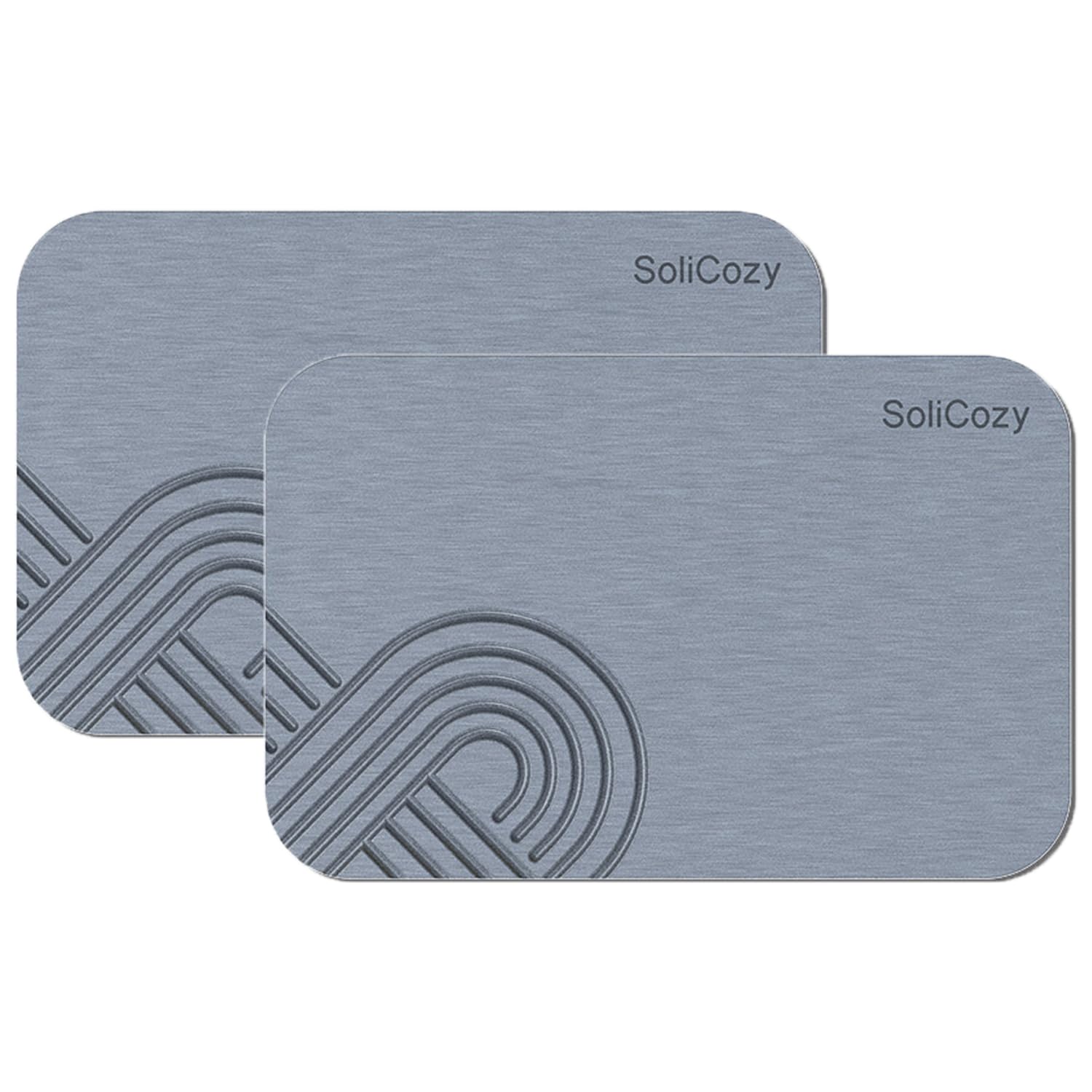 SoliCozy Stone Bath Mat - Diatomaceous Earth Quick Dry Bath Mat, Super Absorbent Non-Slip Shower Mat for Bathroom, Kitchen, Pool - Natural Diatomite