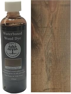 Parr's Water Based Wood Dye - Environmentally Friendly VOC Free - for Interior Woodwork - Jacobean Oak - 250ml