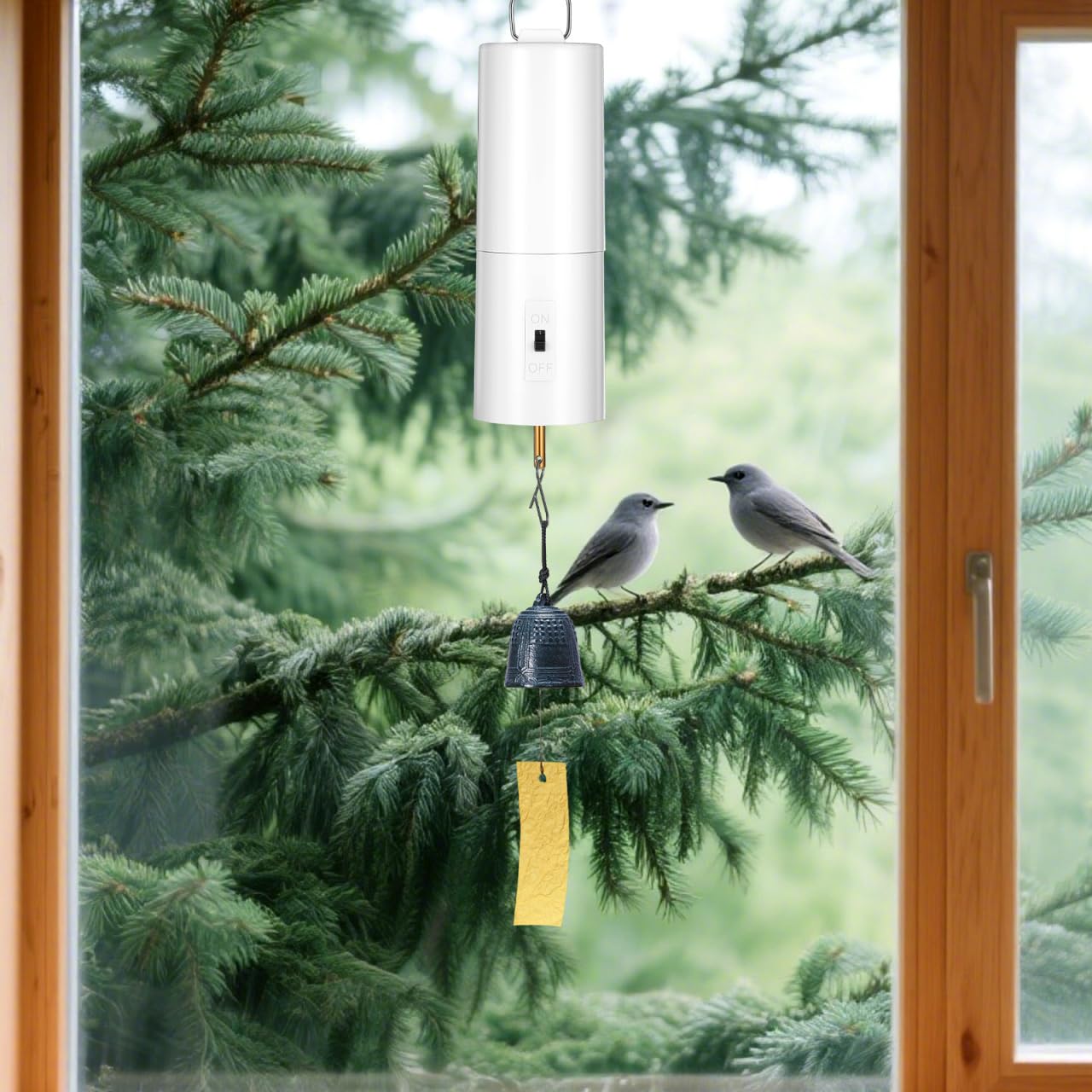 UPKOCH 2 Stück Windradmotor Batteriebetriebener Hängender Rotiermotor Für Windspiele Und Windfänger Leiser Ersatzmotor Für Garten-Dekor Einfache Installation 19.00 X 4.60 X 4.60 cm
