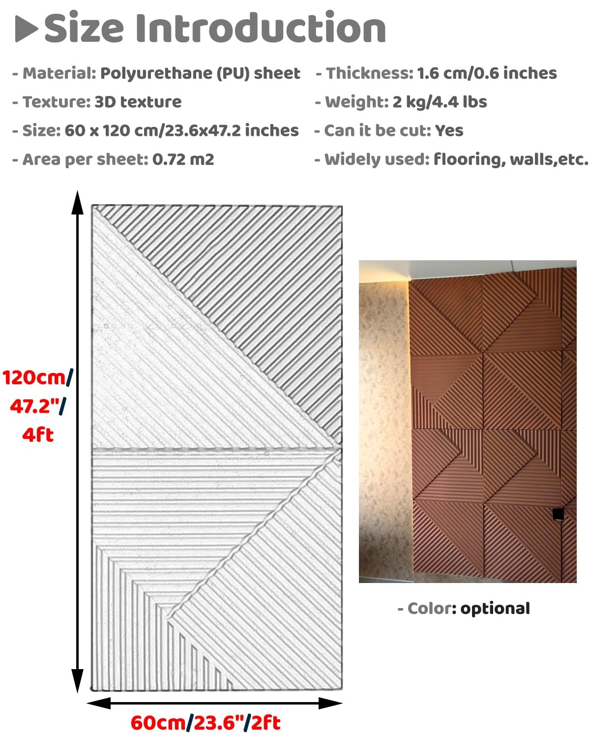 Pannelli da parete testurizzati 3D per decorazioni fai da te per la casa, il design astratto migliora cucina, bagno, sala giochi, soggiorno, sfondo TV, facile da installare