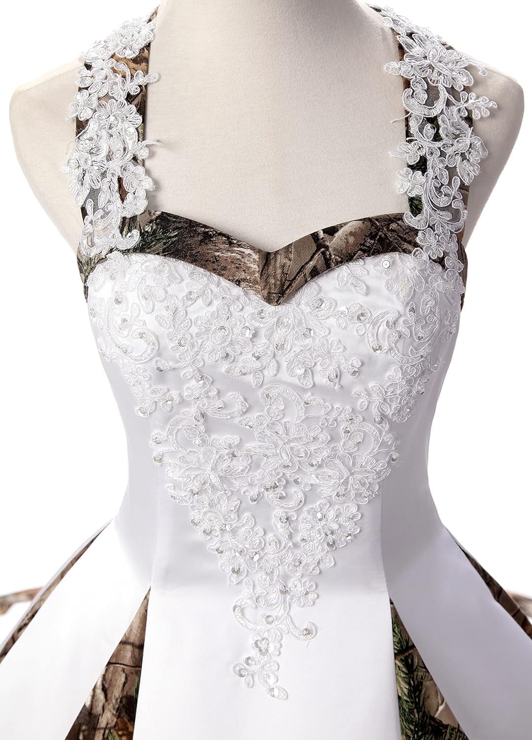 DINGZANCAMO Lace Straps Camo Wedding Dresses Bridal Ball Prom Gowns 2026