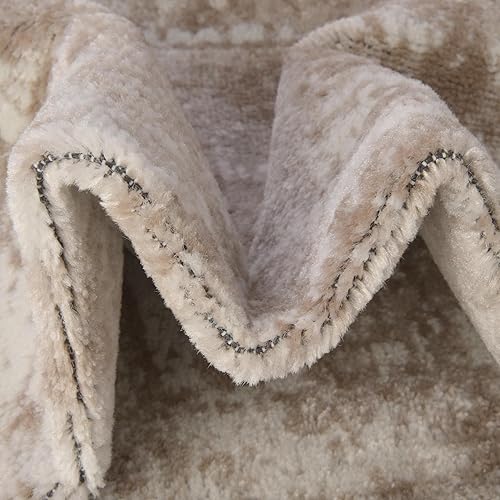 Miniatura 8 de Rugs.com Alfombra de la colección Monte Carlo, alfombra mediana beige de 5 x 8 pies, perfecta para salas de estar, comedores grandes y planos