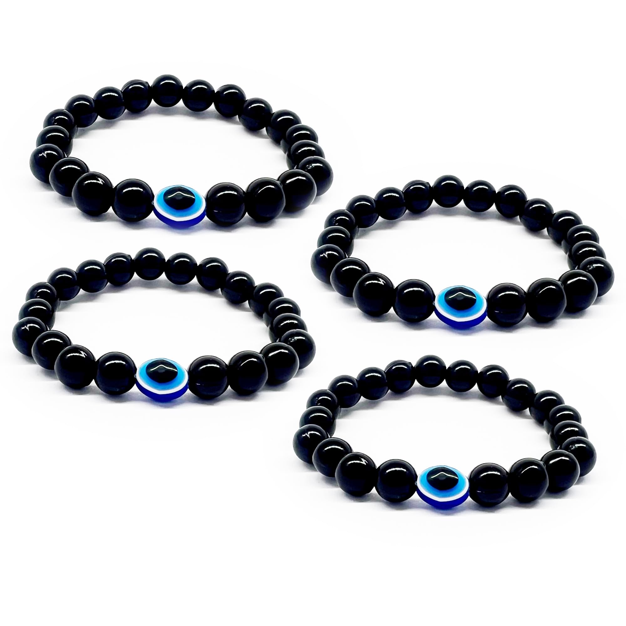 Embrace Protection and Style with Our Handmade Evil Eye Nazar Bracelet - 100% Skin-Friendly, Adjustable Wristband for Women, Men and kids (Set of 4) (B0CDRRPP5C) Amazon Price History, Amazon Price Tracker