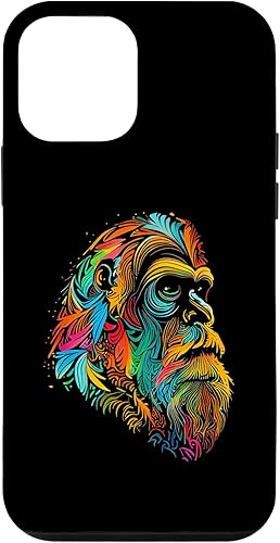 Funda para iPhone 12 Mini Tribal Artistic Sasquatch Art Beautiful Bigfoot Native