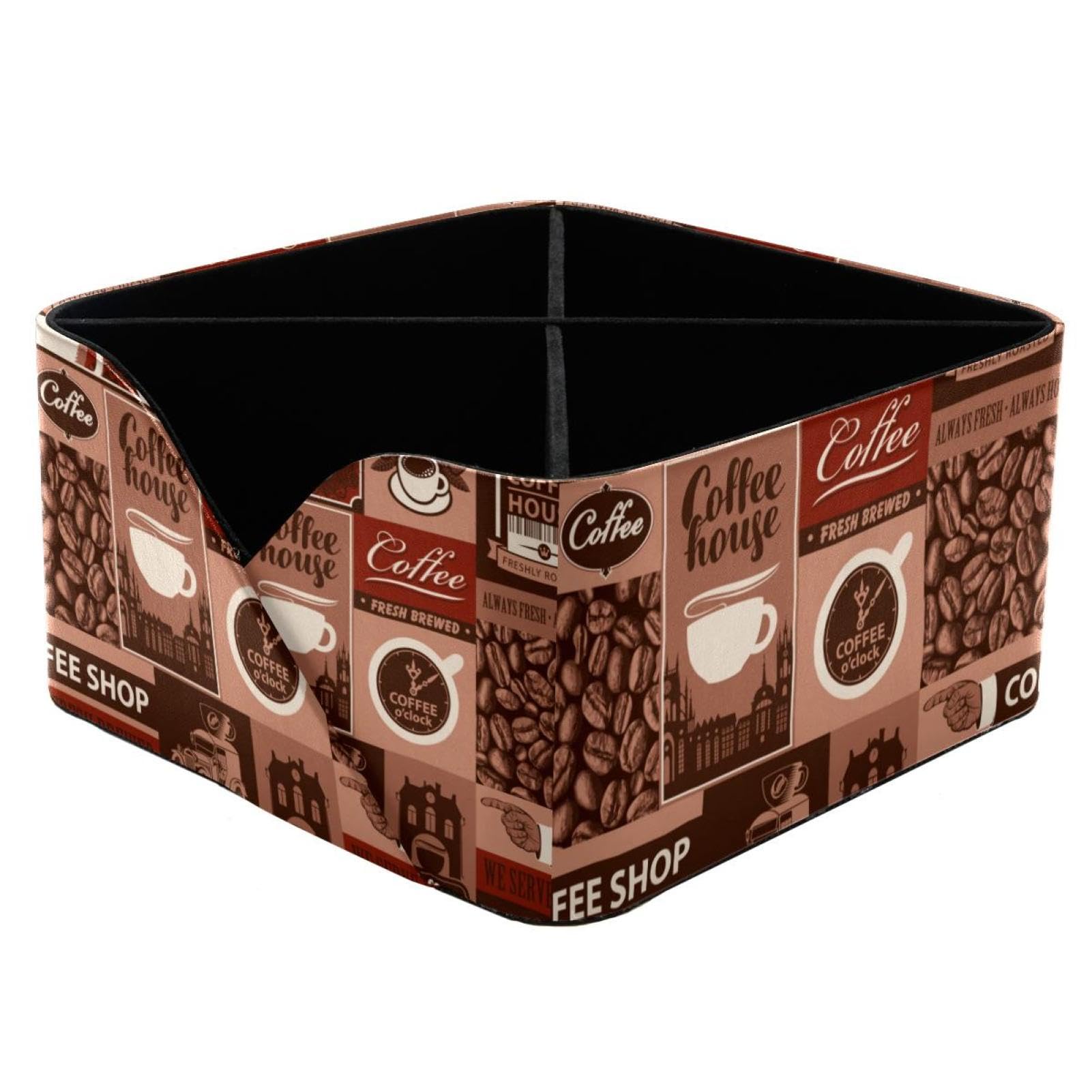 Organiseur de bureau rétro café de qualité supérieure avec finitions soignées pour espace pro