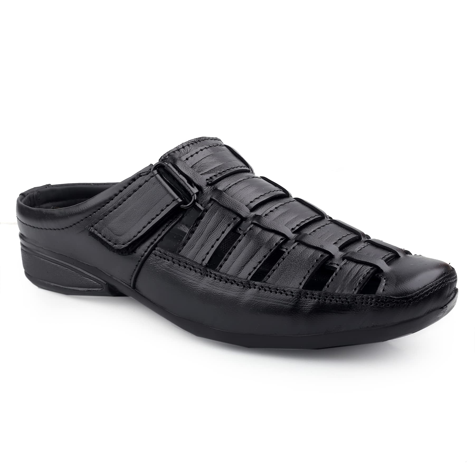 Inklenzo One two style BLACK colour Men shoe sandal 100% Leather mens Comfort Shoe-Style open Casual ethnic kurta pajama jeans formal Sandals (B0BWWHWLYQ) Amazon Price History, Amazon Price Tracker
