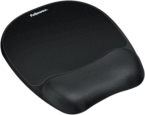 Fellowes Almohadilla de ratón de espuma viscoelásticareposamuñecas - Negro (9176501)