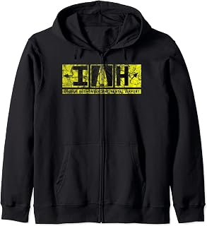 IAH George Bush Intercontinental Airport Taxiway Vintage Zip Hoodie