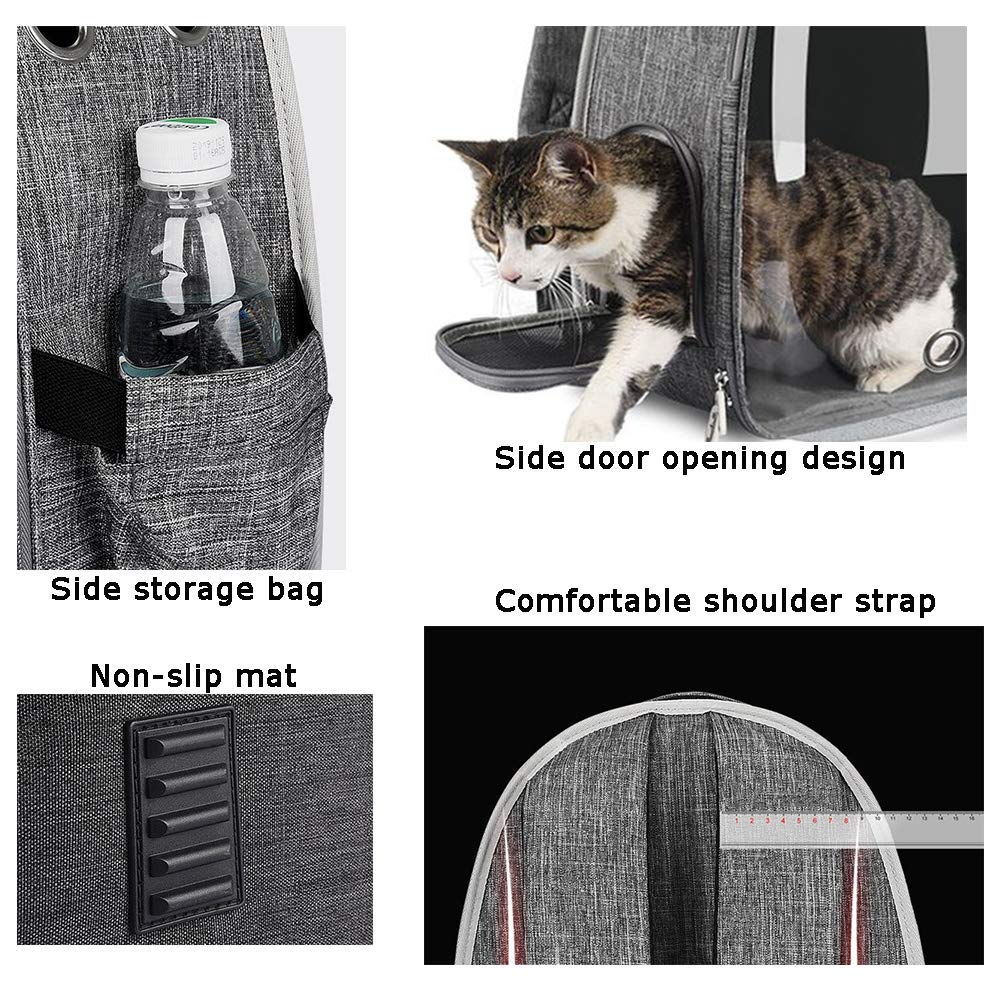 Cat Carrier Dog Carrier Backpack, sac à Dos pour animaux de compagnie pour Petit Chien de Taille moyenne, Petit Chien, entrée Recto-Verso, sac de Voyage pour animaux de compagnie,