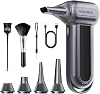 WOLFBOX MF100 Electric Air Duster-150000RPM Super Power Cordless Air Duster Rechargeable Air Blower 3-Speed Adjustable Mini Blower Dust Blower for Computer Keyboard Outdoor Home and Car