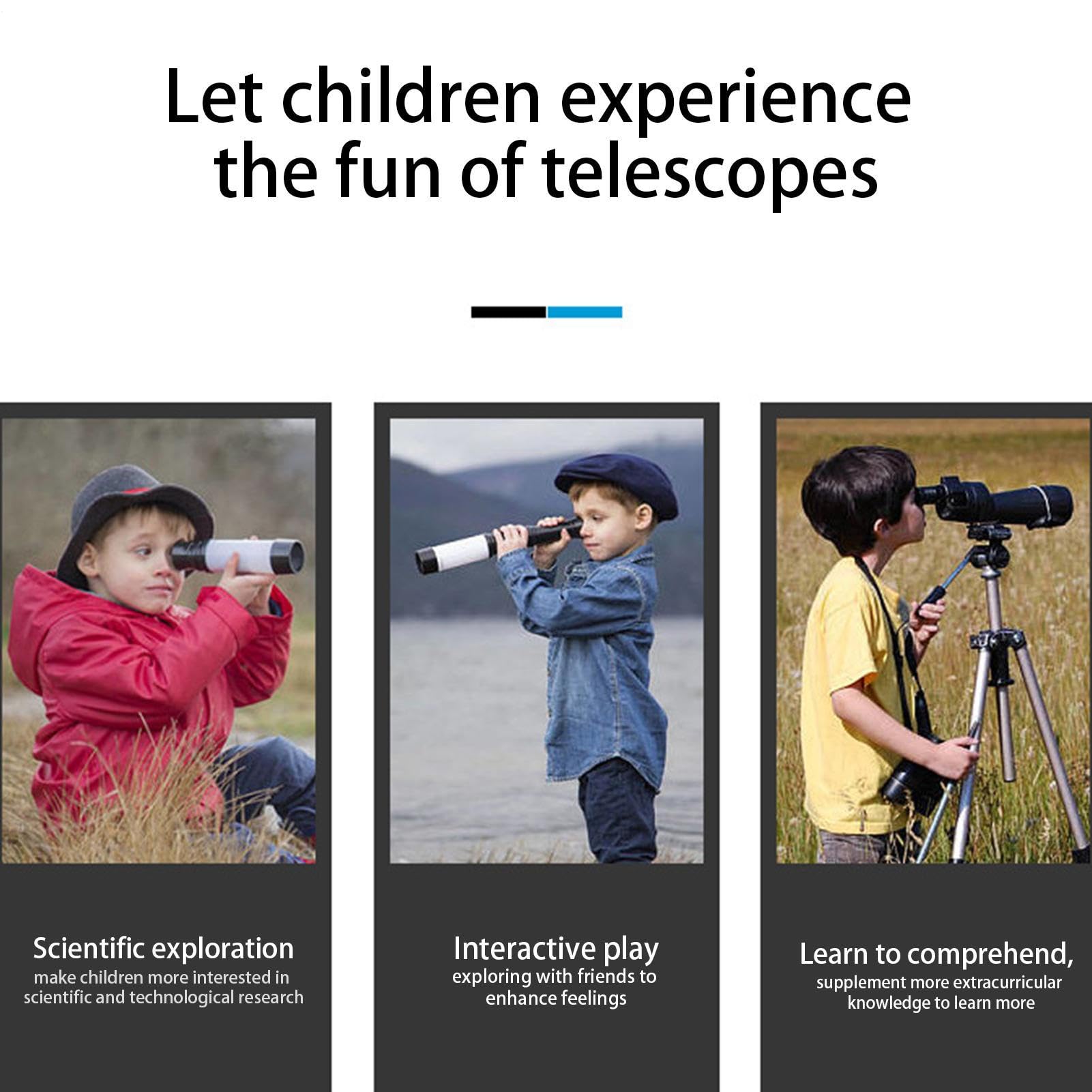 Télescope Astronomique,Trépied D'édulope De Paysage Astronomique | Monoculaire De Voyage Portable Regarder Les Étoiles Lunaires, Éducation Scientifique Précoce
