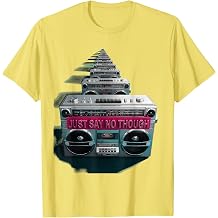 Just Say No Retro 90s Graphic Design T-Shirt