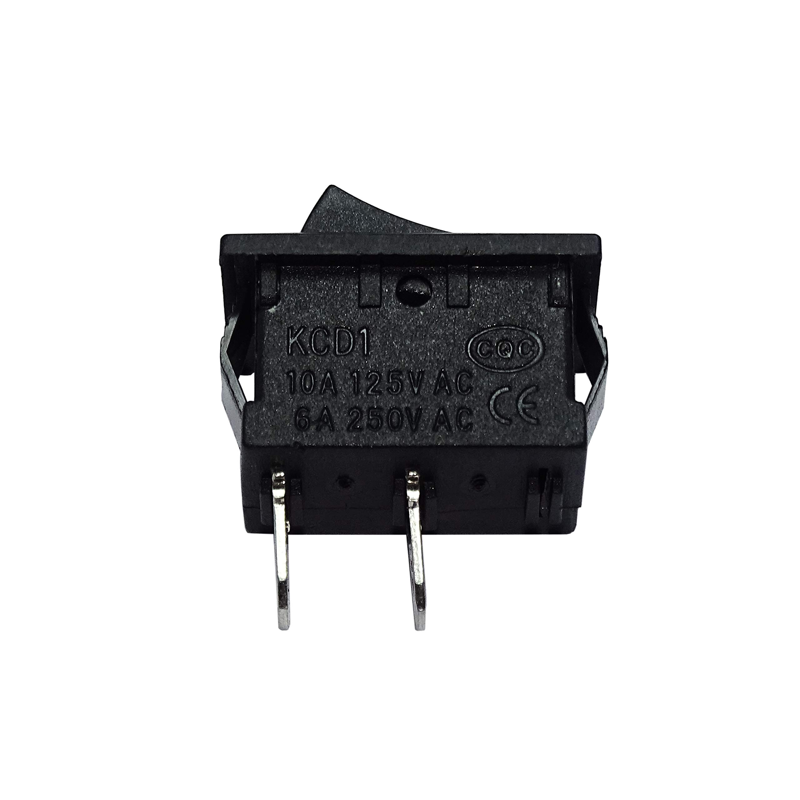 10x Mini Kippschalter ON/OFF – 21x15 Mm, Einrastend, 10A/125V, 6A/250V, Für DIY & Reparaturen