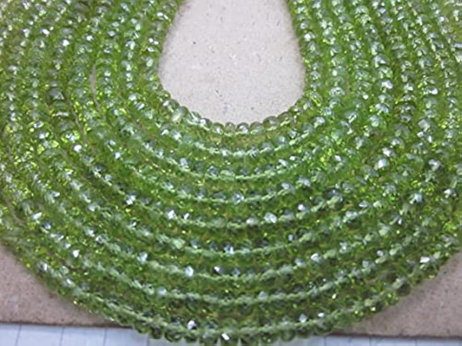 Peridot hand cut perles pour fabriquer vos bijoux d'été bohèmes chic