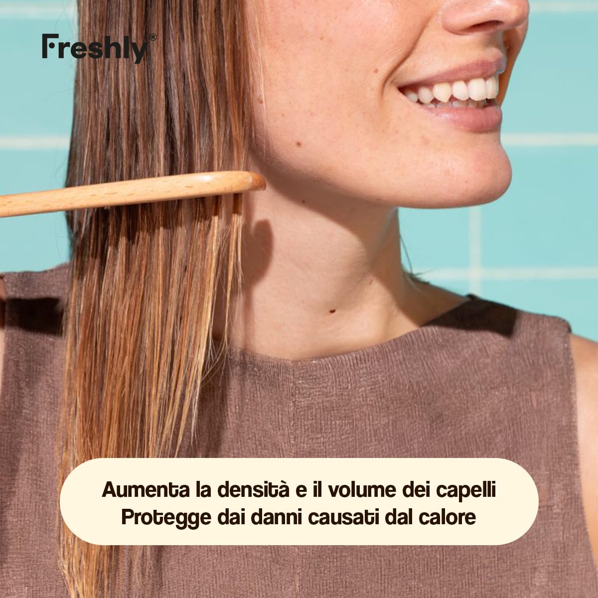 Freshly - Pack Densificante Capillare – Routine Naturale per Volume e Densità dei Capelli – Spray Riparatore + Siero Anti-Caduta – Rafforza, Idrata e Protegge – Formula 99% Naturale