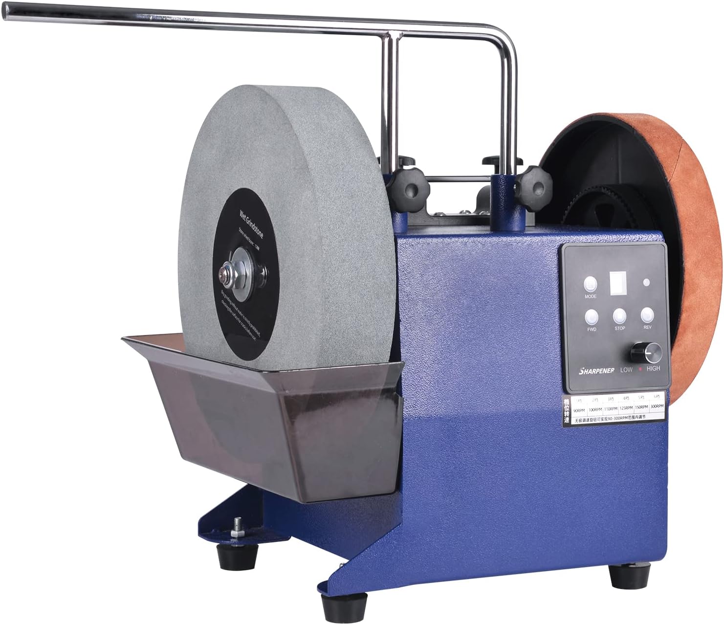 10'' Two-Direction Variable-Speed Compact Water Cooled Sharpening System for Edge Tools