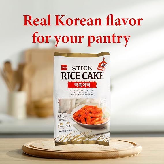 Wang Korean Tteok Rice Cakes, Chewy Tteokobokki Rice Cakes